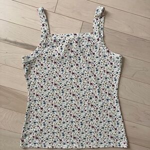 Sezane floral tank S M